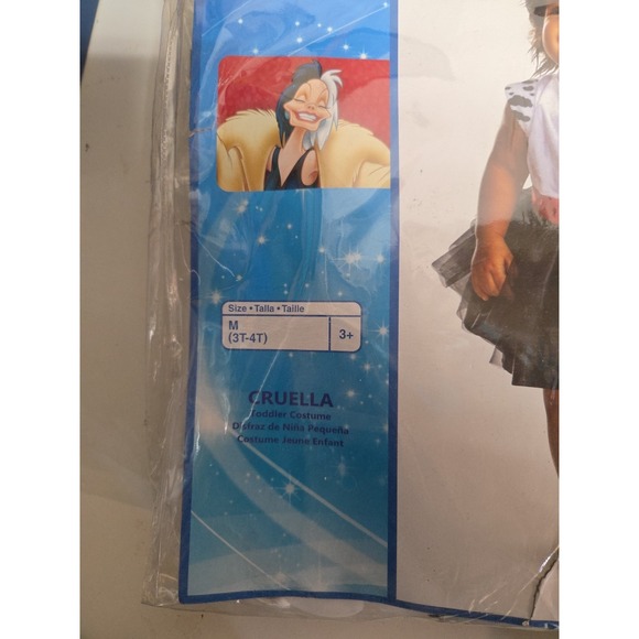 Disney Villians Toddler (3t-4t) Cruella De Ville Costume - Picture 2 of 6